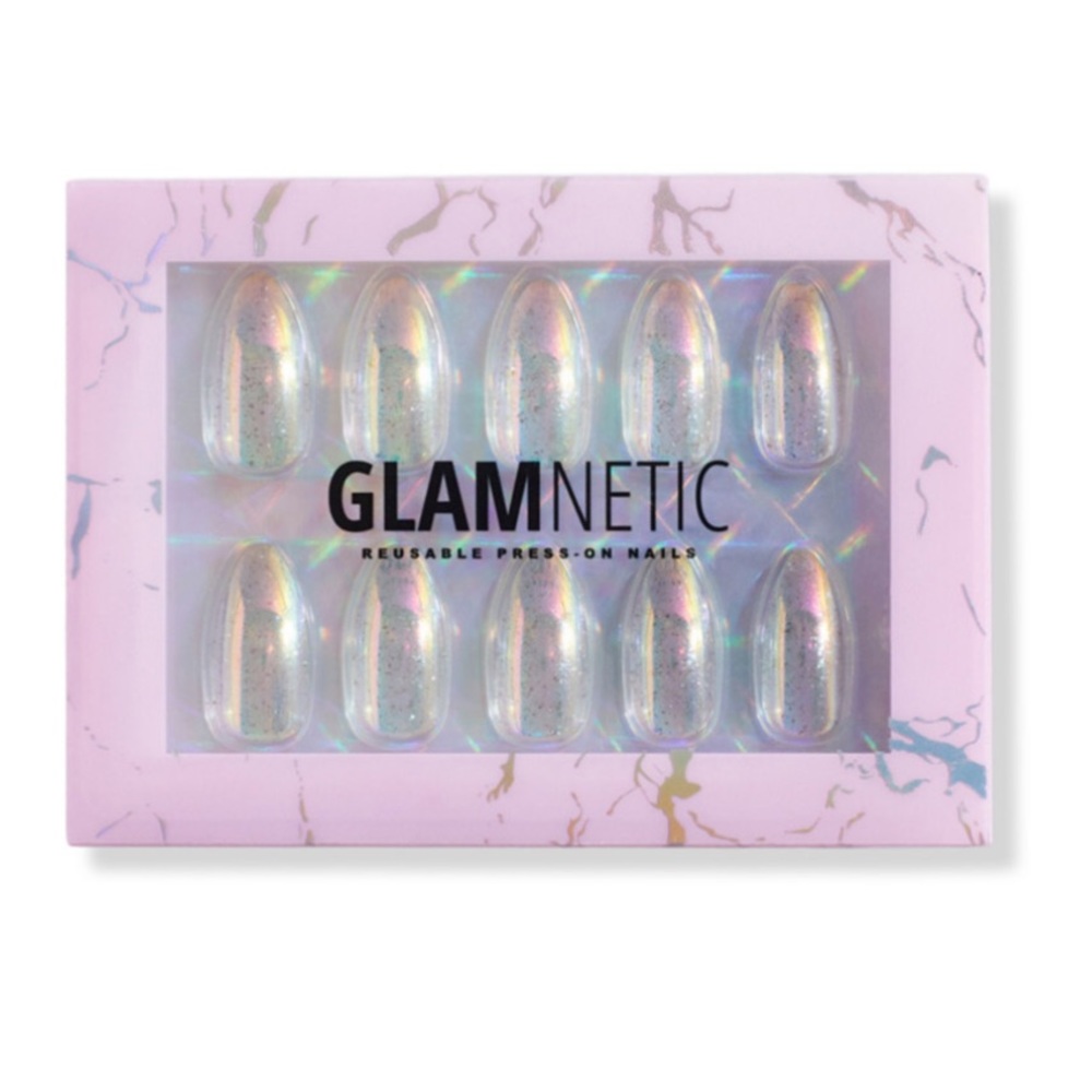 NIB GLAMNETIC Reusable Press-On Nails in Stardust are out of this world 🌎⭐️💫🪐